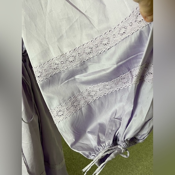 NWT Harshman Belle Lavender Long Sleeve Maxi Dress Size 2X and 3X - Picture 7 of 15